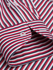 RED & GREY MULI-STRIPED SHIRT