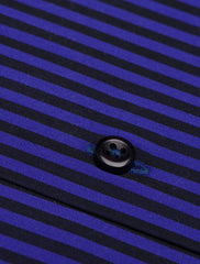 BLUE-BLACK STRIPED SHIRT