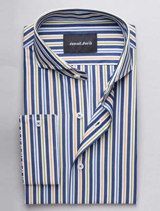 NAVY STRIPE SHIRT