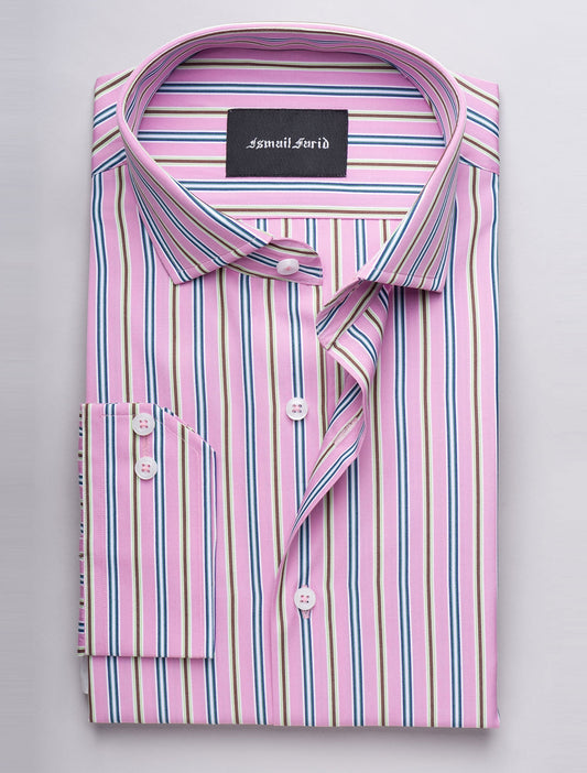 PINK MULTI STRIPE SHIRT