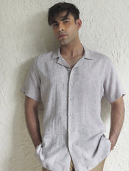 GRAY LINEN SHIRT