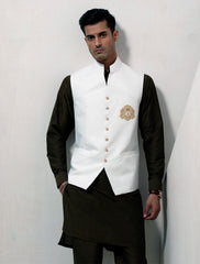OFF WHITE MONOGRAM WAISTCOAT