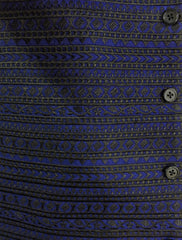 BLUE EMBROIDERED WAISTCOAT