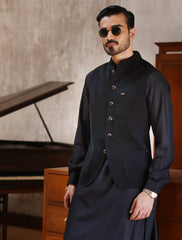 BLACK CLASSIC WAISTCOAT