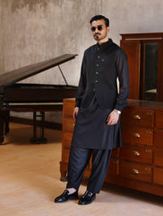 BLACK CLASSIC WAISTCOAT